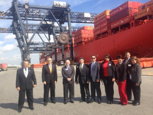 Cuban delegation at Port Everglades